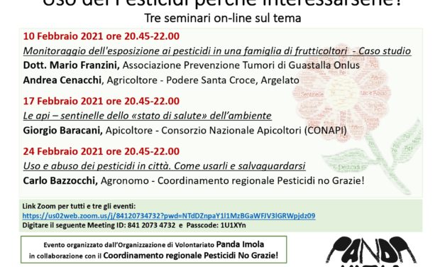 PESTICIDI – seminari on line di Panda Imola